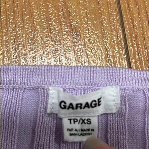 NWOT Garage purple cardigan - Picture 2 of 2
